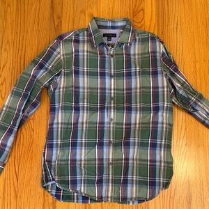 Banana Republic Multicolor Plaid Button Down Shirt